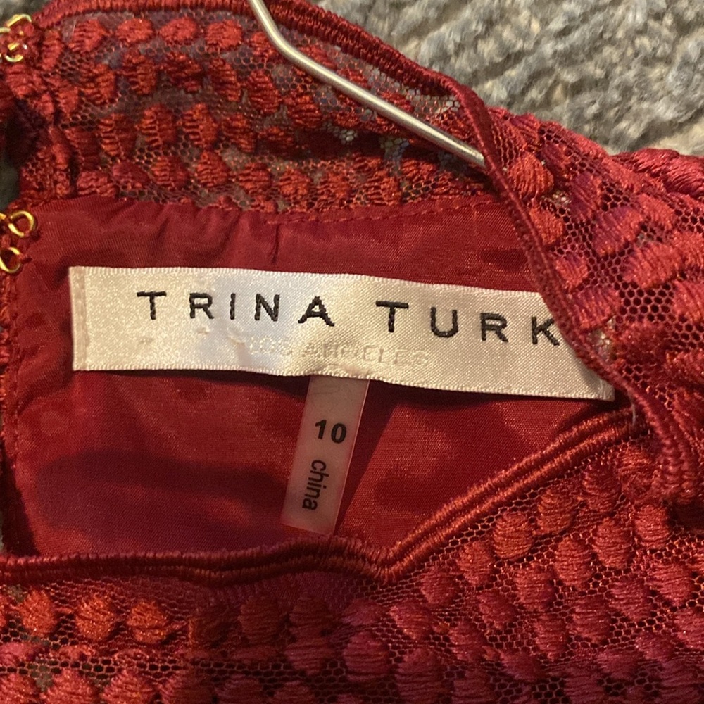 Trina Turk high neck Palm Colony shift dress 10 - Picture 5 of 10